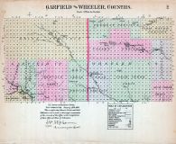 Garfield and Wheeler Counties, Nebraska State Atlas 1885